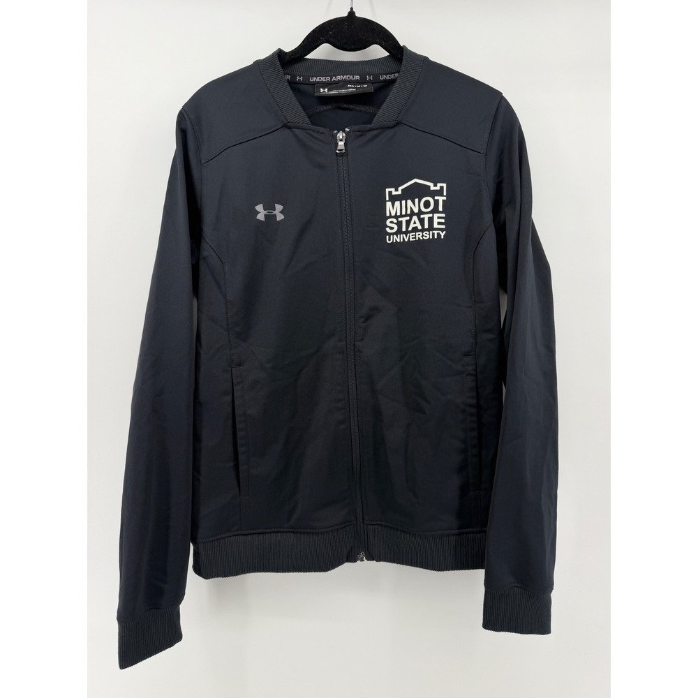 Under Armour Minot State University Beavers Track Jacket Black Womens Small